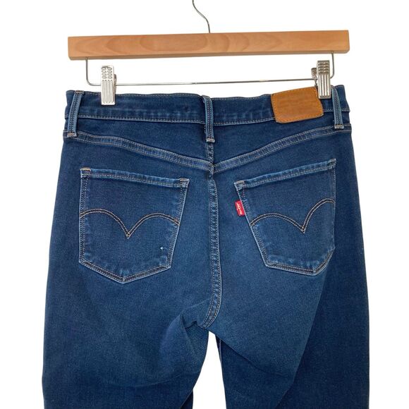 Levis Vintage Big E Jeans Womens Misses 28X32 Mid Rise Medium Stretch Blue Denim - Picture 4 of 14